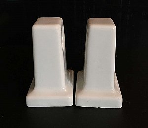 Antique Surface Mount White Ceramic Towel Bar Ends for Round Rod