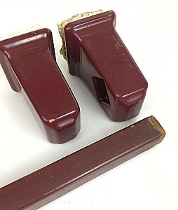 Antique Burgundy (American Standard - Tang Red) Ceramic Towel Bar and Ends