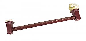 Antique Burgundy (American Standard - Tang Red) Ceramic Towel Bar and Ends
