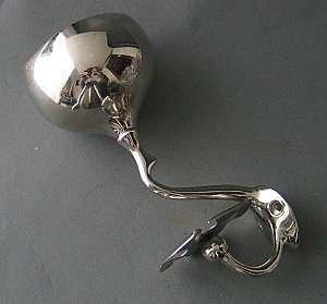 Nickel Plated Cup & Toothbrush Holder