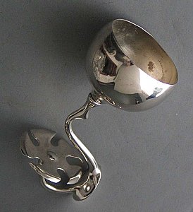 Nickel Plated Cup & Toothbrush Holder