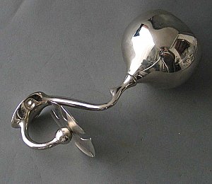 Nickel Plated Cup & Toothbrush Holder