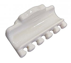 Antique White Porcelain Wall Mounted Toothbrush Holder - Circa 1920