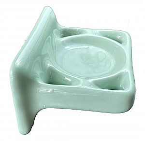 Antique Seafoam Green Tile In Porcelain Bathroom Toothbrush and Cup Holder Circa 1960