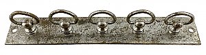 Antique Nickel Plated 5 Brush Toothbrush Holder - Circa 1915