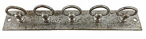 Antique Nickel Plated 5 Brush Toothbrush Holder - Circa 1915