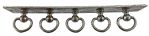 Antique Nickel Plated 5 Brush Toothbrush Holder - Circa 1915