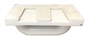 Antique White Porcelain Subway Surface Mount Grab Bar - Circa 1920