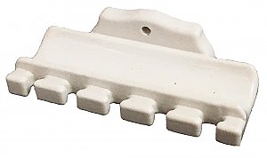 Antique White Porcelain Wall Mounted Toothbrush Holder - Circa 1920
