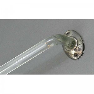 Antique Glass Towel Bar