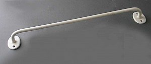 Antique Belgian Porcelain Enamel Towel Bar