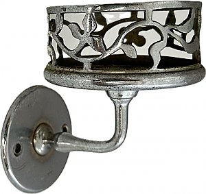 Antique J.L. Mott Nickel Wall Mounted Tumbler or Cup Holder - Circa 1908