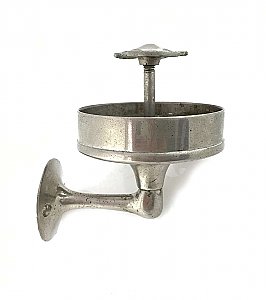 Antique Belgian Wall Mount Nickel Plated Toothbrush Holder Circa 1920