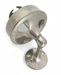 Antique Belgian Wall Mount Nickel Plated Toothbrush Holder Circa 1920