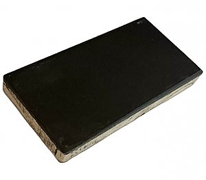Antique A.E. Tile Co (American Encaustic) 4-1/4" x 2-1/8" Gloss Black Glaze A.E. Tile Co - Permatile Porcelain Subway Tile