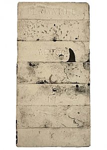 Antique A.E. Tile Co (American Encaustic) 4-1/4" x 2-1/8" Gloss Black Glaze A.E. Tile Co - Permatile Porcelain Subway Tile