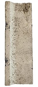 Antique Wheeling Ceramic Gloss Black 2" x 6" Mud Cap Trim Tile