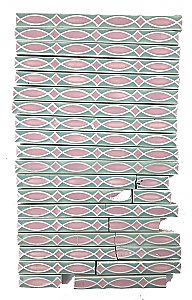 Antique "Pilkington's Lancastrian Pottery & Tiles Co" Border / Liner Tile Set