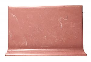 Antique "Miraplas Styron" "Red Magenta" Pink Plastic Baseboard Mopboard Tile - Sold Each