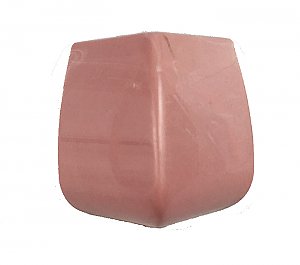 Antique "Miraplas Styron" "Red Magenta" Pink Plastic Outer Corner Chair Rail Wall Tile - Sold Each