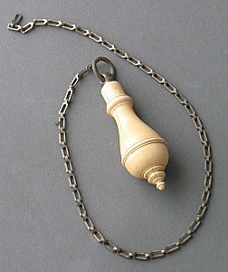 Antique Celluloid Pull with Chain