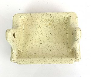 Antique Yellow Speckled Ceramic Tile-In Toilet Paper Holder