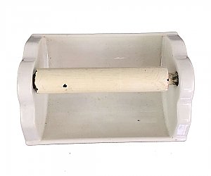 Antique White Ceramic Surface Mount Toilet Paper Holder