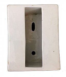 Antique White Ceramic "Colco" Surface Mount Tissue Holder