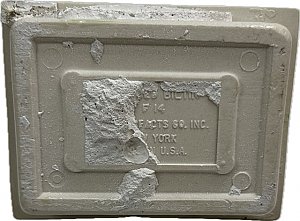 Antique Light Green Porcelain Fairfacts Tile-In Toilet Paper Holder - Circa 1920
