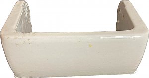 Antique Porcelain Surface Mount Toilet Paper Holder - Circa 1920