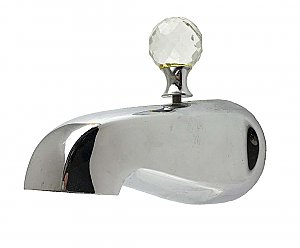 Crystal and Chrome Bathtub Spout