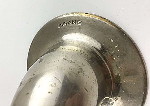 Antique Nickel Crane Bathtub Spout
