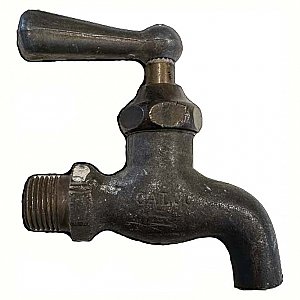 Antique CALCO Bronze Wall Mount Faucet Bib Spigot