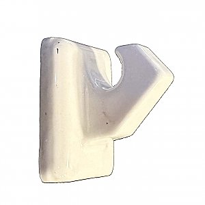 Antique White Porcelain Bath Hook