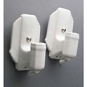 Deco Porcelain Sconces - Pair