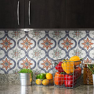 Bourges Arco 7-7/8" x 7-7/8" Ceramic Wall Tile - 25 Tiles Per Case - 11.0 Sq. Ft.
