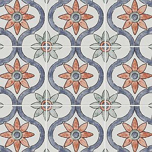 Bourges Arco 7-7/8" x 7-7/8" Ceramic Wall Tile - 25 Tiles Per Case - 11.0 Sq. Ft.