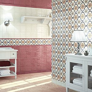 Bourges Arco 7-7/8" x 7-7/8" Ceramic Wall Tile - 25 Tiles Per Case - 11.0 Sq. Ft.