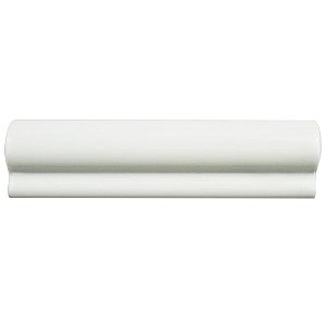 Santorini Blanco 2" x 7-7/8" London Chair Rail Ceramic Trim Tile - White - Per Piece - .11 Square Feet