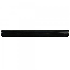 Santorini Nero 7/8" x 7-7/8" Torello Ceramic Trim Tile  - Black - Per Piece - .11 Square Feet