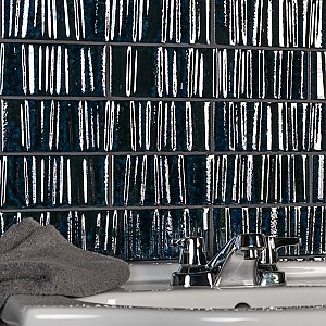Joliet Prisma Sapphire 3" x 12" Ceramic Wall Tile -42 Tiles Per Case - 10.92 Sq. Ft.