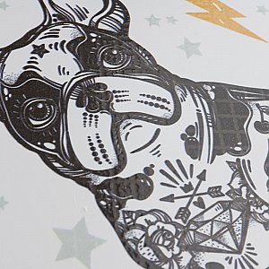 Rockstar Frenchie 11-3/4" x 39-1/8" Ceramic Wall Tile - 6 Tiles Per Case - 19.32 Sq. Ft.