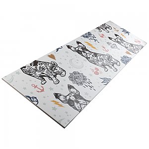Rockstar Frenchie 11-3/4" x 39-1/8" Ceramic Wall Tile - 6 Tiles Per Case - 19.32 Sq. Ft.