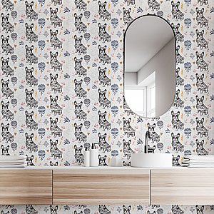 Rockstar Frenchie 11-3/4" x 39-1/8" Ceramic Wall Tile - 6 Tiles Per Case - 19.32 Sq. Ft.