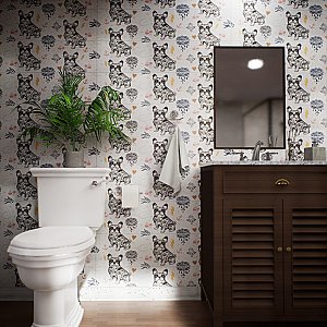 Rockstar Frenchie 11-3/4" x 39-1/8" Ceramic Wall Tile - 6 Tiles Per Case - 19.32 Sq. Ft.