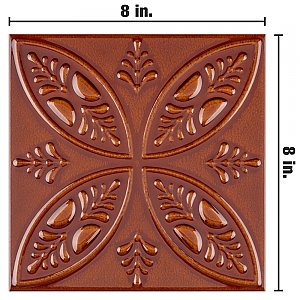 Trend Ambar 8" x 8" Ceramic Wall Tile -21 Tiles Per Case - 9.24 Sq. Ft.