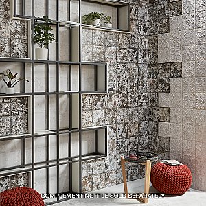 Aevum White 7-7/8" x 7-7/8" Ceramic Tile - Per Case of 25 Tile - 11 Sq. Ft. Per Case