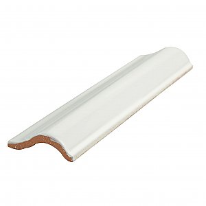 Antigua Blanco 2" x 8" Ceramic Moldura Wall Trim - Sold Per Tile - 0.11 Square Feet