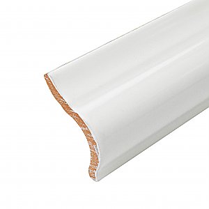 Antigua Blanco 2" x 8" Ceramic Moldura Wall Trim - Sold Per Tile - 0.11 Square Feet