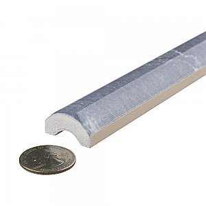 Aroas Cigarro Gris 1" x 7-7/8" Ceramic Wall Trim - 1 Tiles Per Case - 0.0 Square Feet